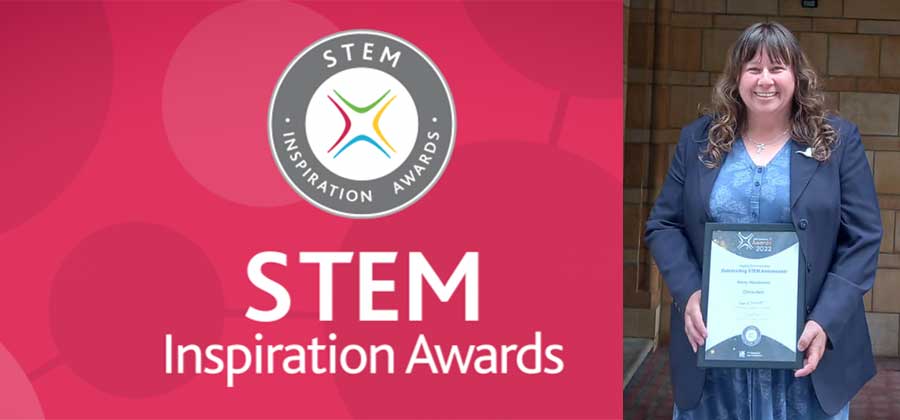 Kerry Henderson receives Highly commended accolade for Outstanding STEM Ambassador Award